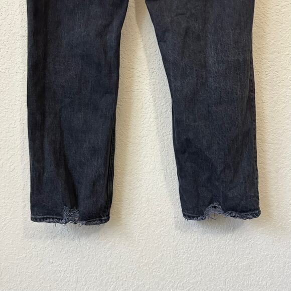 ABERCROMBIE & FITCH Curve Love 90s Straight Jeans Black Ultra HR - Picture 6 of 14